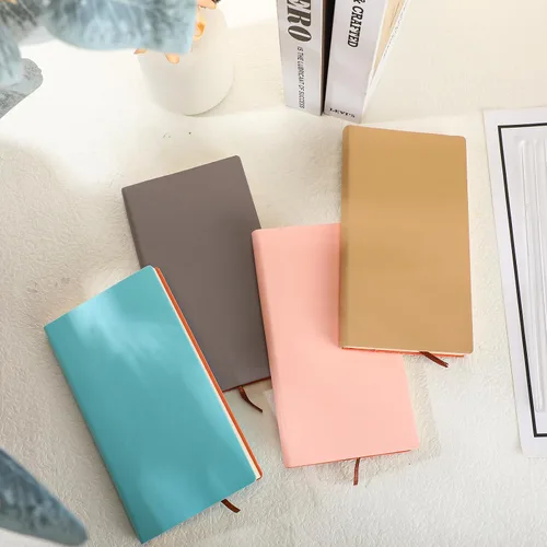 Vista 5 de Kosiz 50 cuadernos de bolsillo a granel de 4 x 7 pulgadas, pequeños cuadernos forrados de cuero, mini bloc de notas a rayas para escribir 200