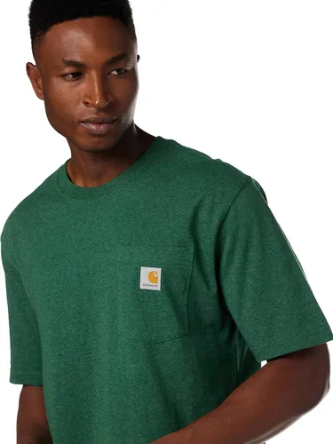 Vista 3 de Carhartt - Camiseta de manga corta, con bolsillo, de ajuste holgado, para hombre