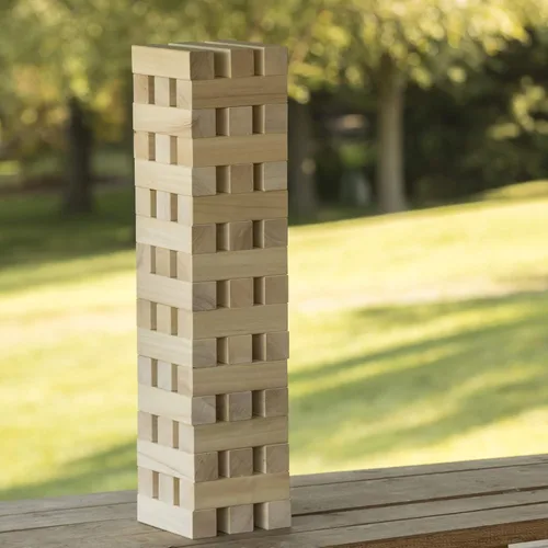 Vista 7 de Triumph Sports Triumph Giant Tumble Tower - Incluye 51 bloques de madera maciza y bolsa de transporte