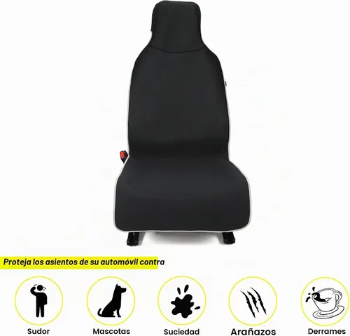 Vista 2 de VSHIELD Funda impermeable para asiento de coche de neopreno, protector de asiento antideslizante y a prueba de sudor, ajuste universal para asiento