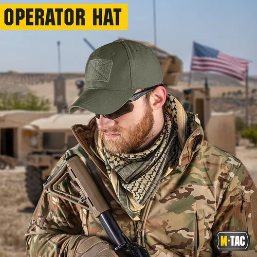 Vista 6 de M-Tac Sombrero de operador, gorra de béisbol táctica, sombrero de parche de estilo militar para hombres y mujeres