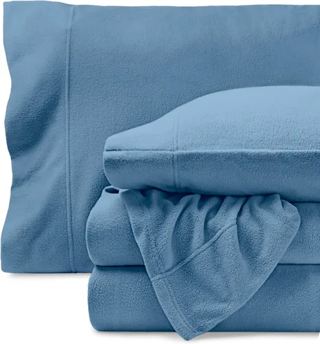 Vista 16 de Bare Home Juego de sábanas de forro polar súper suave, tamaño individual, forro polar extra afelpado, sábanas de cama que no forman bolitas, calidez