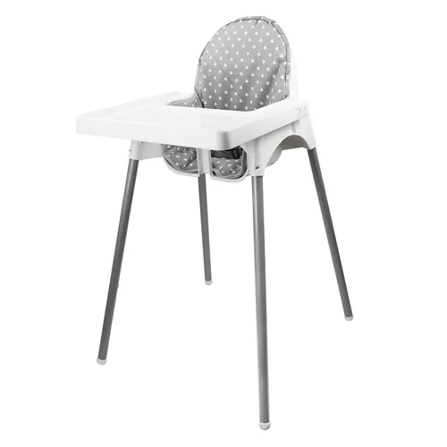 Vista 2 de Twoworld Cojín para silla alta IKEA Antilop, funda de asiento para silla alta de bebé, cojín para silla alta IKEA Antilop (gris de moda)