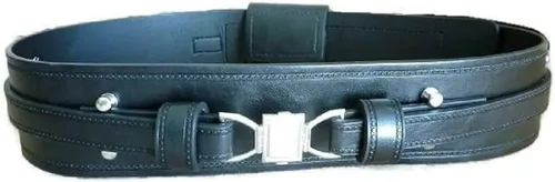 Vista 4 de OBI negro Full cinturón bolsas cápsulas Jedi para disfraz accesorios de star wars
