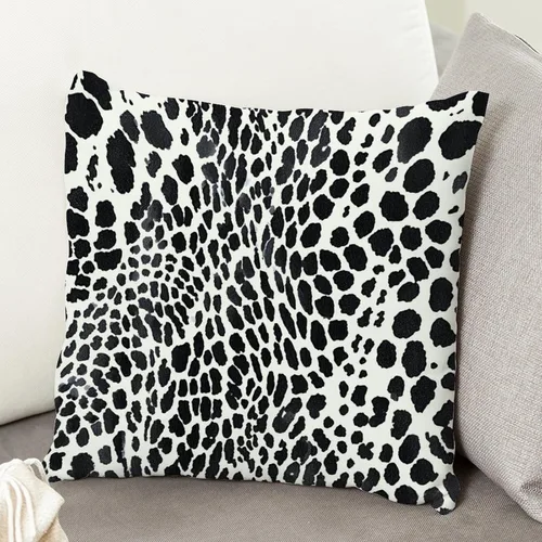 Vista 39 de Funda de cojín decorativa con estampado de guepardo verde peridoto para sofá, funda de almohada verde crema con estampado de leopardo con A-16