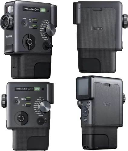 Vista 3 de FUJIFILM instax mini Evo Cinema Hybrid - Paquete de cámara instantánea, impresora de cámara 3 en 1 con Bluetooth + Gen Dial para 10 efectos