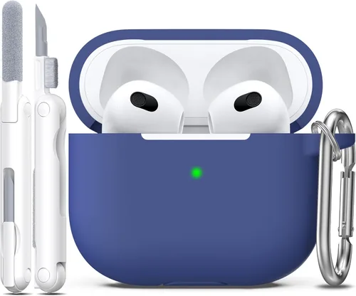 Vista 19 de R-fun for AirPods 2nd/1st Case Silicone Cover, Banana Violet Violeta plátano