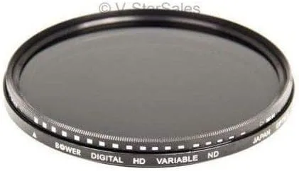 Vista 2 de Bower Filtro de densidad neutra variable FN52 2.047 in (negro)