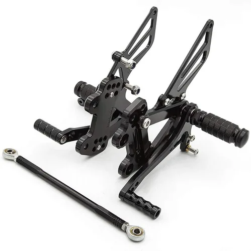 Vista 3 de FXCNC Juego de estriberas ajustables CNC Billet para motocicleta, reposapiés trasero compatible con Ninja ZX6R ZX-6R ZX636 1999-2002, Ninja ZX9R