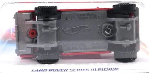 Vista 3 de Hot Wheels Land Rover Series III Pickup 111/250, rojo