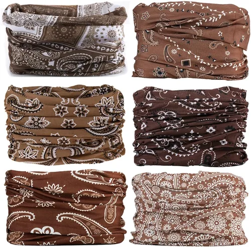Vista 11 de Polaina para el cuello, máscara facial, bufanda bandana para hombres y mujeres, sol, polaina de tubo a prueba de polvo para ciclismo, motocicleta