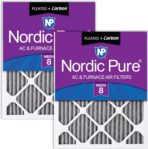 Vista 73 de Nordic Pure 20x20x1 (Tamaño real: 19 1/2 x 19 1/2 x 3/4) Filtros de aire para caldera/aire acondicionado Poly Green MERV 6 – Reduce el polvo