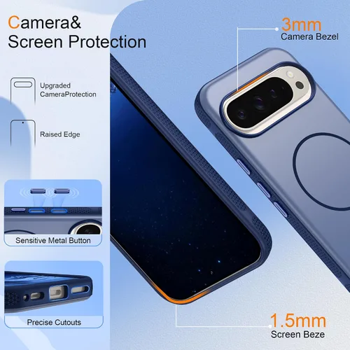 Vista 342 de Jshru Funda para Samsung Galaxy S26 Plus/Galaxy S25 Plus: para Galaxy S24 Plus [compatible con Magsafe] [2 protectores de pantalla HD] cubierta