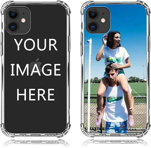 Vista 10 de Funda de teléfono con foto personalizada para iPhone 14 de 6.1 pulgadas, funda de TPU suave personalizada con absorción de golpes para iPhone 14