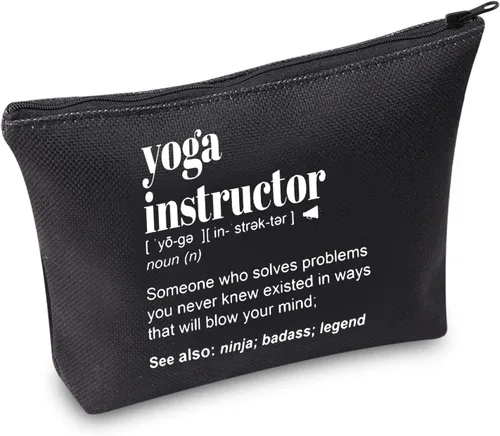 Vista 7 de TSOTMO Instructor de yoga Bolsa de maquillaje Bolsa de maquillaje Profesor de yoga Regalo de agradecimiento Instructor de yoga Regalo