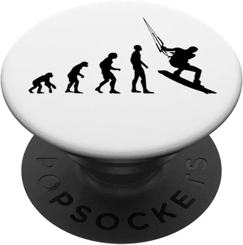 Vista 6 de Kitesurf Evolution Kitesurfing Kitesurfer Funny PopSockets MagSafe PopGrip for iPhone