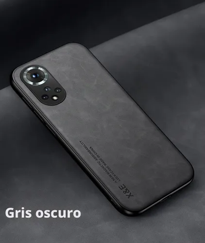 Vista 4 de Kepuch Silklike - Funda para Huawei Nova 9/Honor 50 - Cubierta Parachoques Placa De Metal Incorporada Para Huawei Nova 9/Honor 50 - Negro Seda-Negro