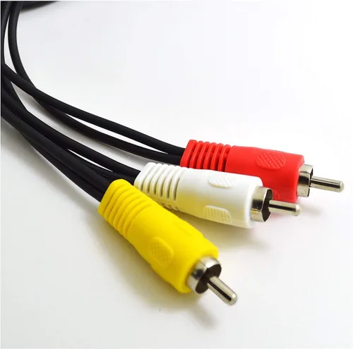 Vista 4 de BronaGrand Cable adaptador de 3 RCA macho a 6 RCA hembra Splitter Audio Video AV (3 pies)