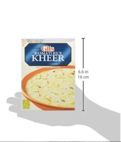 Vista 2 de Gits Basmati Rice Kheer 3.5 Oz Paquete de 4