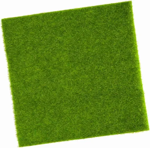 Vista 8 de Estink Césped artificial, alfombra sintética para exteriores, adorno de jardín en miniatura, para manualidades, paisajismo, césped artificial
