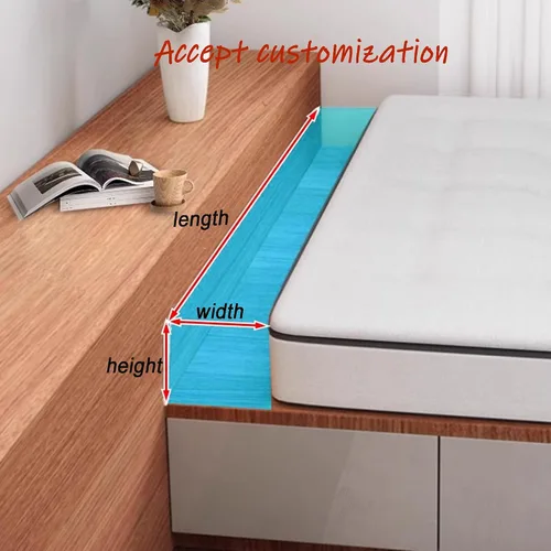 Vista 6 de Almohada de cuña para cama de tamaño personalizado, espacio cercano entre la cama/cabecera o la pared, extensor de colchón de puente de cama