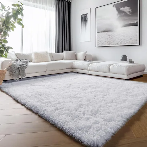 Vista 43 de ONASAR - Alfombra de pasillo negra de 2 x 6 pies, esponjosa, lavable, ultrasuave, afelpada, peluda, tapete para bebés, dormitorio de niños, armario
