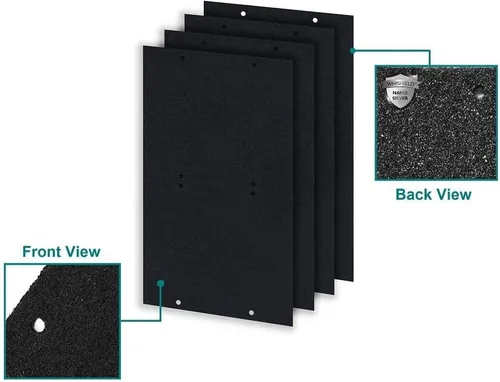 Vista 2 de Whirlpool 817600 Prefiltro de carbón genuino – Whishield activado reemplazo ajuste purificador de aire portátil torre WPT60, mediano 4