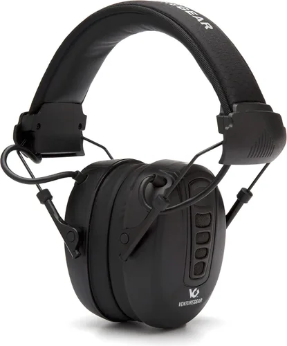 Vista 7 de Venture Gear Clandestine - Orejeras electrónicas de protección auditiva NRR 24dB, patrón de grafito negro