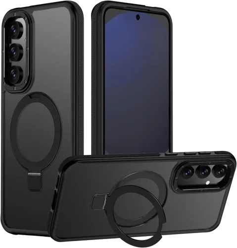 Vista 53 de Funda para Samsung Galaxy S24 Plus, soporte de anillo magnético ajustable [compatible con Magsafe], [protección a prueba de golpes de grado militar]