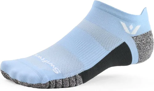 Vista 27 de Swiftwick - Calcetines antideslizantes para correr FLITE XT invisibles, calcetines de golf, máxima estabilidad Negro