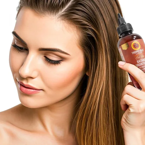 Vista 2 de Tropic Isle Living Aceite de crecimiento Batana de 4 onzas, mezcla ligera para el crecimiento y reparación del cabello, aceite nutritivo ligero