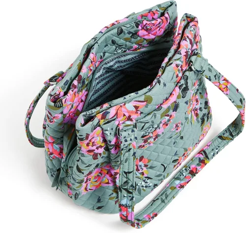 Vista 3 de Vera Bradley Bolso bandolera de algodón con múltiples compartimentos para mujer