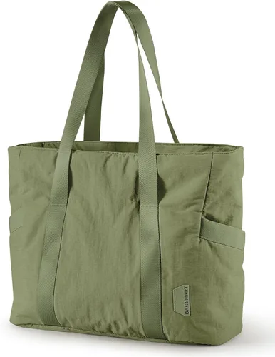 Vista 18 de BAGSMART Bolsa de mano para mujer, bolsa de mano con cremallera, bolsa de trabajo con compartimentos, bolsa de hombro para enfermera, para viajes
