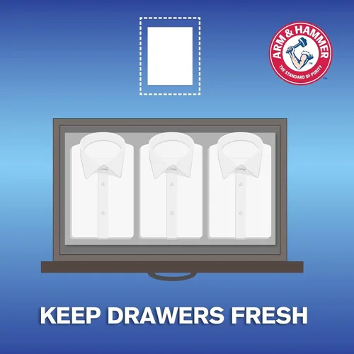 Vista 4 de Arm & Hammer Essentials - Hojas suavizantes de telas, lluvia de montaña, 144