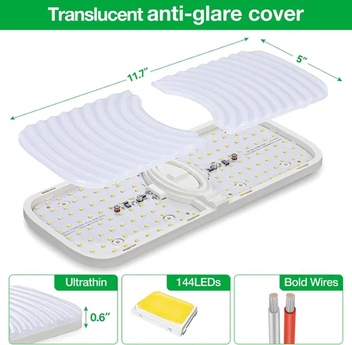 Vista 5 de Aaleds Luces interiores de caravana, luces LED de 12 voltios de 1200 lm, luces de cámper de 12.5 W, luces LED de RV para interiores de 12 V, luz