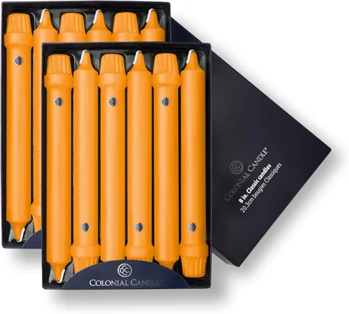 Vista 52 de Colonial Candle Handipt Collection - Vela cónica sin perfume, color blanco, 6 pulgadas, paquete de 12, hasta 4 horas de combustión
