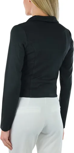 Vista 112 de ToBeInStyle Blazers de manga larga con cremallera y botones para mujer