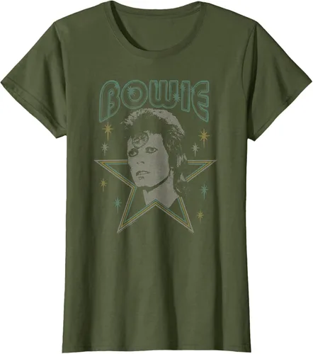 Vista 17 de David Bowie - Camiseta azul Ziggy Stardust, Negro, S