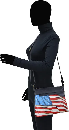 Vista 18 de Anna by Anuschka Women's Genuine Leather Medium Crossbody with External Zipper Pocket