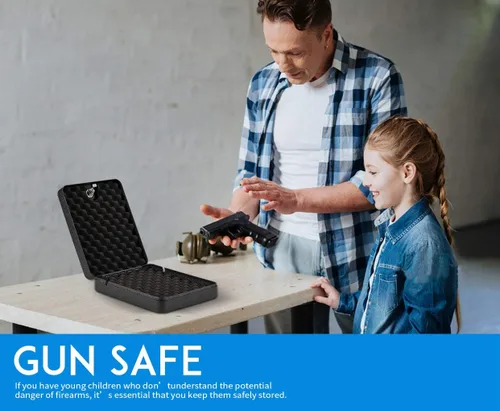 Vista 6 de RPNB Caja fuerte del arma, caja fuerte de la seguridad, caja fuerte portátil, caja fuerte de la pistola, caja del bloqueo