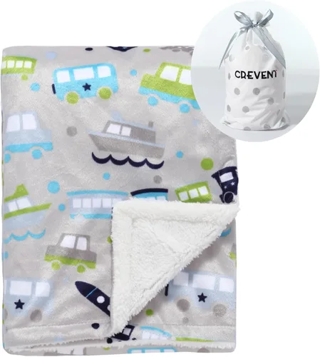 Vista 28 de CREVENT Manta de bebé de minky para niñas y niños, manta suave de felpa para recién nacidos - 30 x 40 pulgadas (Animal)