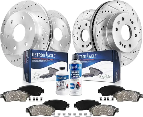 Vista 28 de Detroit Axle - Kit de freno trasero para Ford Fusion Lincoln MKZ Zephyr Mazda 6 Mercury Milan, repuesto de pastillas de freno de cerámica
