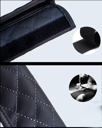 Vista 4 de Paquete de 4 fundas brillantes para manija de puerta de seguridad para automóviles, con cristales brillantes, almohadillas protectoras para manija