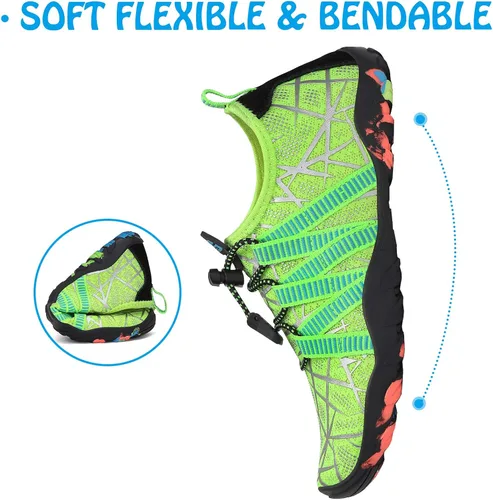 Vista 3 de SAGUARO Kids Boys Girls Water Shoes Non-Slip Quick-Dry Barefoot Aqua Shoe Outdoor Sport Beach Swimming Surfing Diving