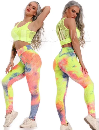 Vista 3 de SEASUM - Pantalones de yoga de cintura alta para mujer, con control de abdomen y realce de glúteos, leggings favorecedores para entrenar y correr