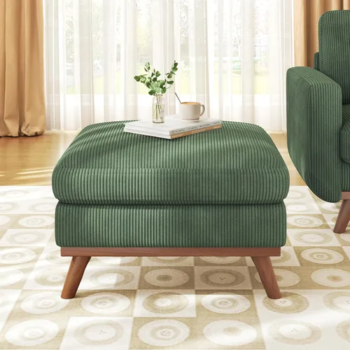 Vista 8 de Vesgantti Sofá modular en forma de U de 119 pulgadas, sofá modular de pana con asiento profundo y soporte de resortes, sofá convertible con 2 Beige