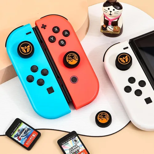 Vista 4 de DLseego Tapas de agarre para pulgar, diseño para consola SwitchSwitch LiteSwitch OLED, controlador analógico Joycon cubiertas antideslizantes