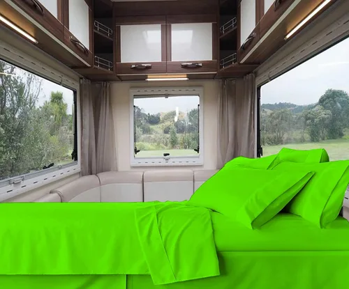 Vista 21 de RV-Sheets - Juego de sábanas estrechas de 29.9 x 78.3 in, 600 hilos, 100% egipcias, autocaravanas, caravanas, caravanas, barcos, suaves, de lujo