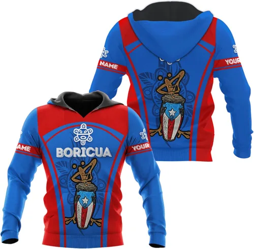 Vista 6 de AOVL - Camisetas con nombre personalizado de Puerto Rico en 3D, camiseta de bandera de Puerto Rico para hombres y mujeres, S-5XL con bandera
