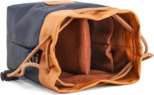 Vista 5 de Bolsa compacta para cámara, ligera, sin espejo, con correa ajustable, resistente al agua, se adapta a cámara y lente, ideal para viajes